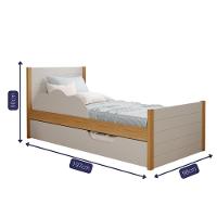 Bicama Elza Nature/off White Com Proteção - Permóbili Baby Nature/off White - 4