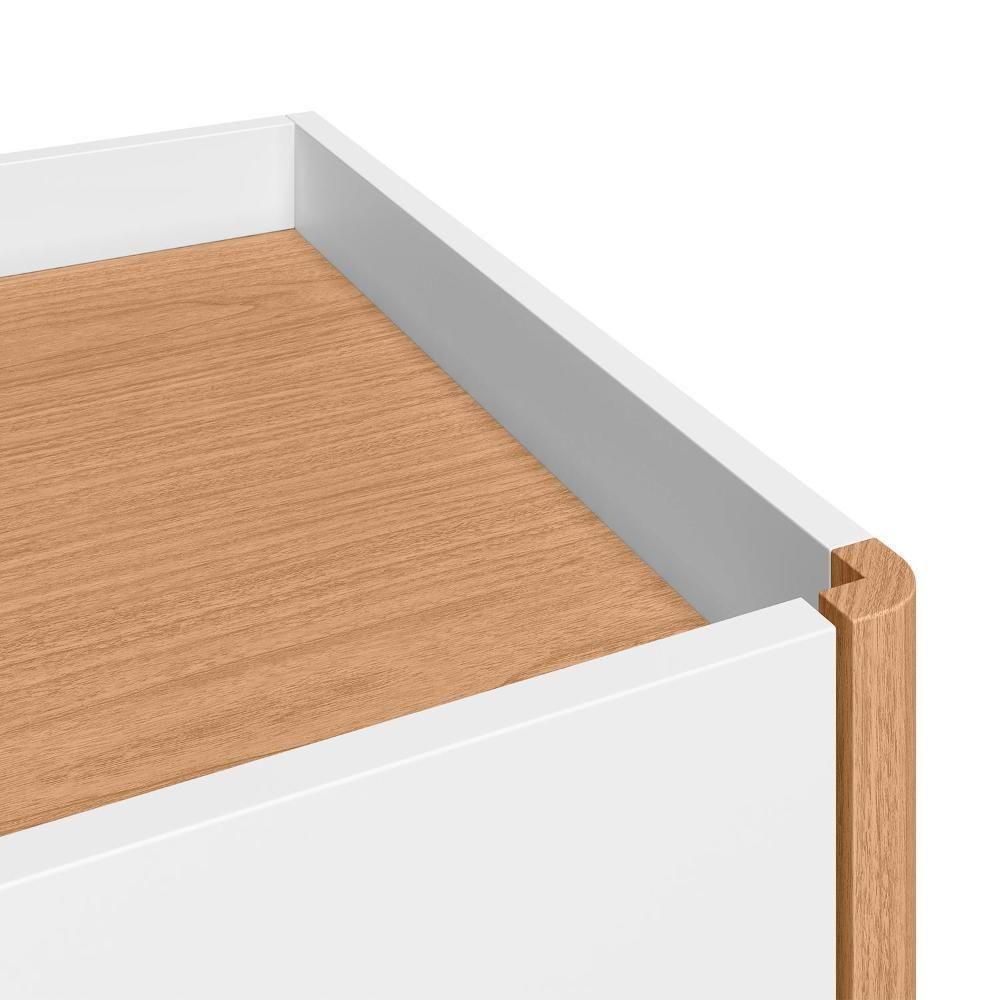 Cômoda Aparador Infinite 8 Gavetas Branco/freijó - Móveis Albatroz Branco/freijó - 4