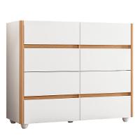 Cômoda Aparador Infinite 8 Gavetas Branco/freijó - Móveis Albatroz Branco/freijó - 1