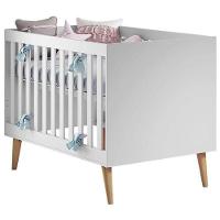 Berço Americano Ludmila E Cômoda Gran Lorena Branco Acetinado Bétula Com Colchão Ortobom – Carolina Baby - 6