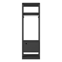 Guarda Roupa Modulado Titan Com Porta Preto - Móveis Leão - 3