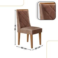 Mesa De Jantar Aspen 180cm Tampo Mdf Vidro 6 Cad Isadora Tork /nat/off/serig. Off - 5