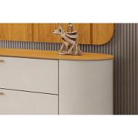 Rack Para Tv Até 75 Polegadas 2 Portas 2 Gavetas Com Led Celine Off White 240cm