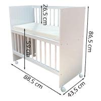 Quarto Bebê 3 Portas Com Gaveteiro Ternura Baby E Mini Berço Moisés Alegria Com Colchão - Incorplac