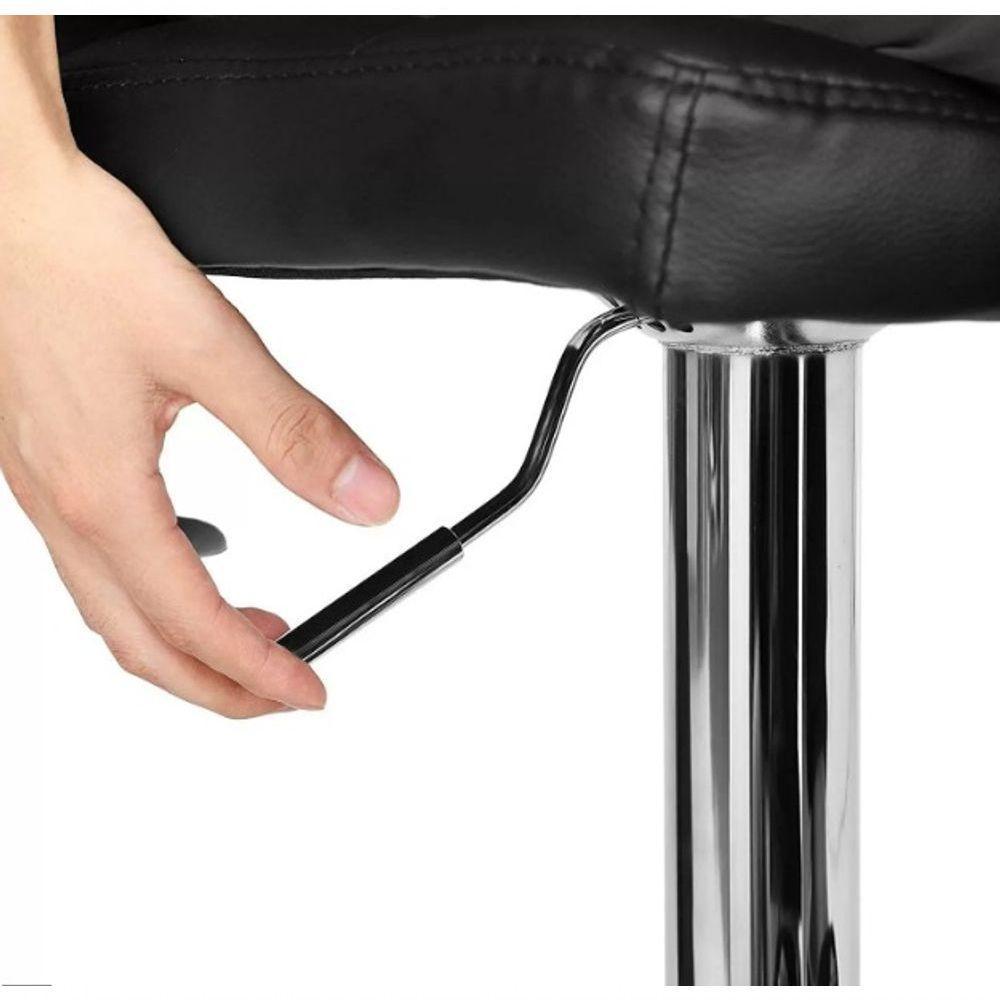 Kit 3 Banqueta Gomos Preto – Estilo Moderno, Conforto E Versatilidade Para Seu Ambiente - 6