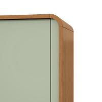 Guarda Roupa Casal 6 Portas 6 Gavetas Loop Amêndoa Clean E Selvia - 5