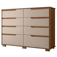 Guarda Roupa Solteiro Aruba Com Espelho E Cômoda Georgia Carvalho Fendi – Moval - 5