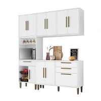 Cozinha Completa 10 Portas 2 Gavetas Com Fruteira Lorena Kaiki Móveis - Branco - 6