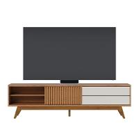 Rack Para Tv Até 75 Polegadas 1 Porta 2 Gavetas Veneza Freijó E Off 200cm - 2