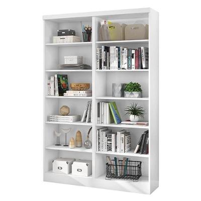 Conjunto 2 Estantes Livreiro Multiuso 1404 Branco - Qmovi Branco