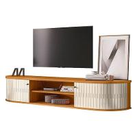 Rack Bancada Suspensa Algarve Com Aparador Estoril E Mesa De Centro Indianápolis Cinamomo Off White – Madetec - 2