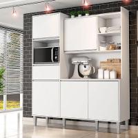 Armário Para Cozinha Kit Ambiente Isabel Branco Brilho - Ajl - 1