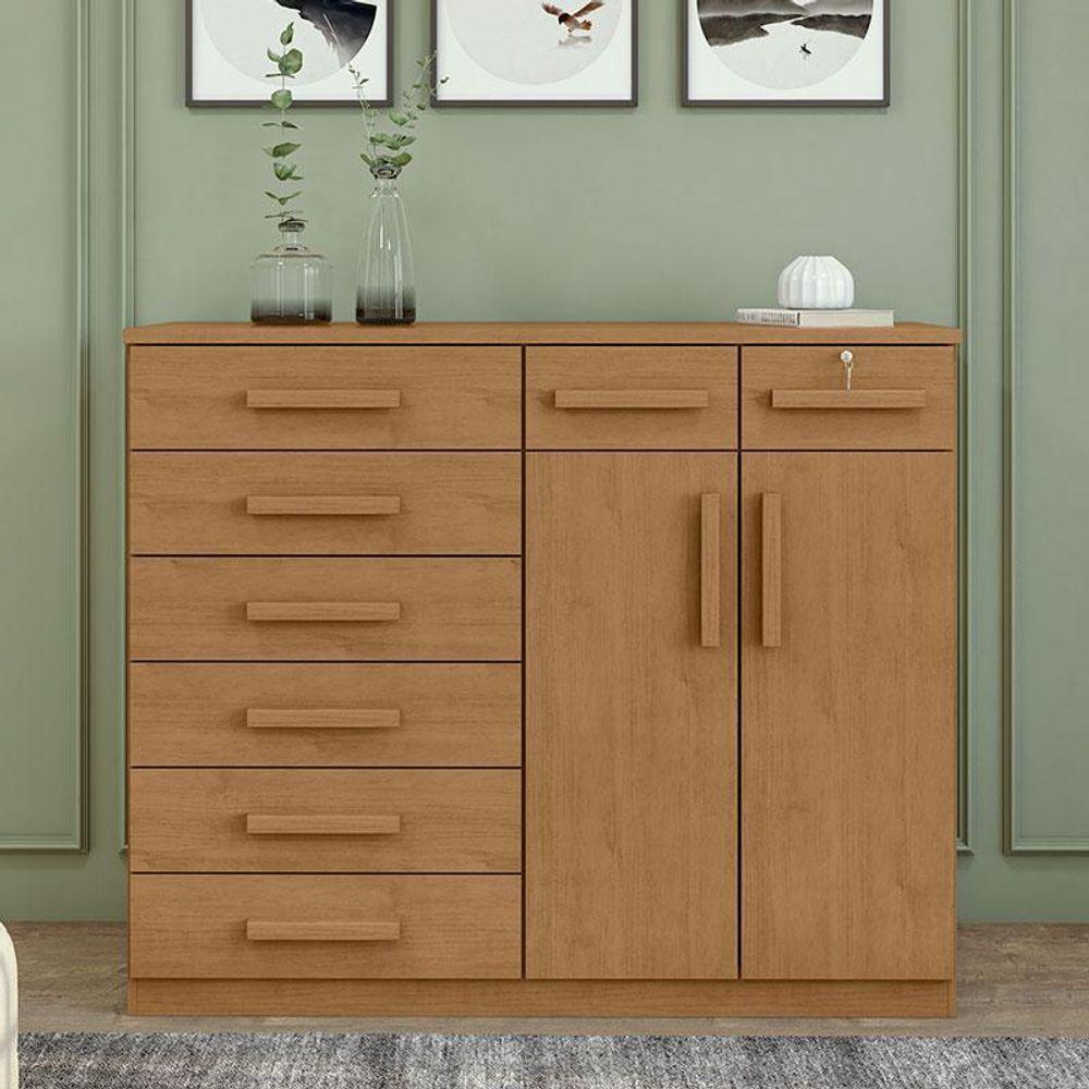 Cômoda Sapateira Ambiente Toronto Amêndoa Clean - Lopas - 1