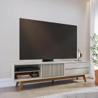 Rack Para Tv Até 75 Polegadas 1 Porta 2 Gavetas Veneza Off White 200cm - 6