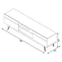 Rack Bancada Classic 2 Gavetas 1.8 Off White Nature - Imcal - 2
