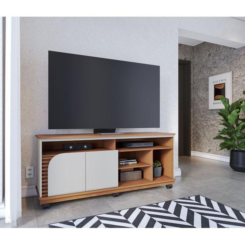 Rack Bancada Ambiente Jurerê 1.5 Freijó Off White Matte – Colibri - 1