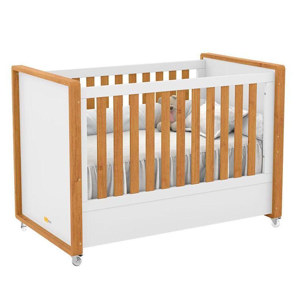 Berço Americano Tutto Freijó Branco Soft - Matic - 1