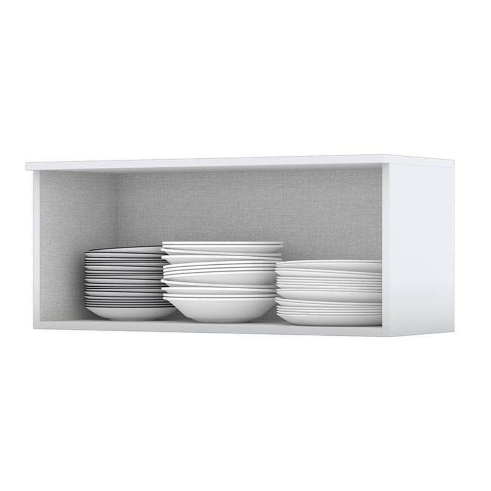 Armário Aéreo 1 Porta Basculante 80 Cm Americana Branco Hp – Henn - 2