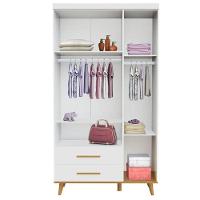 Quarto De Bebê Ludmila Com Berço Ligia Branco Acetinado Bétula Com Colchão Gazin - Carolina Móveis - 8