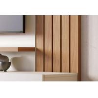 Painel Para Tv Home Suspenso Ambiente Juriti 1.8 Off White Matte Freijó – Colibri - 5