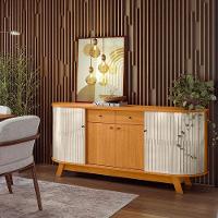 Aparador Para Sala Buffet Mônaco Cinamomo Off White – Madetec - 2