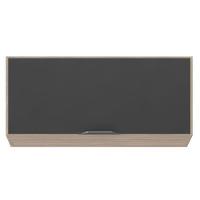 Armário Aéreo Para Cozinha Firenze 1 Porta Avena Grafito - Demóbile - 2