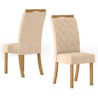 Cadeira Para Mesa De Jantar Labelle Kit 02 Peças Linho – Henn - 1