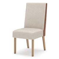 Cadeira Para Mesa De Jantar Ambiente Anne Kit 2 Peças Nature Courano Linho - Henn - 3