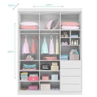 Quarto De Bebê Blenda Com Berço Americano Maya Branco Acetinado - Phoenix Baby - 8