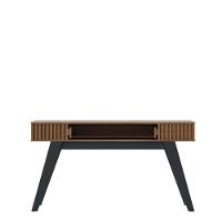 Painel Para Tv Suspenso Tocantins 1.6 Preto Acetinado Noce Milano Com Aparador Para Sala Riviera Noce Milano – Colibri - 5