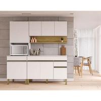 Cozinha Modulada Ambiente Line Composição 3 Supremo Freijó - Kits Paraná - 1