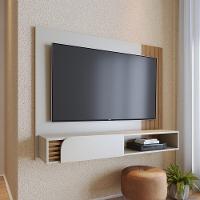 Painel Home Suspenso Para Tv Até 60 Polegadas 1 Porta Jurerê Freijó E Off White - 8
