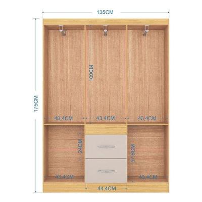 Guarda Roupa Casal Milão 6 Portas Bater 2 Gavetas Damasco Off White