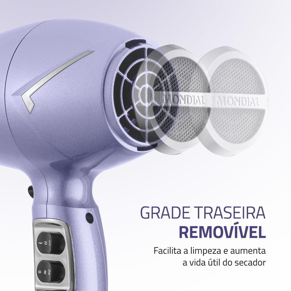 Secador De Cabelos Mondial SC-21 Lilás 110V - 6