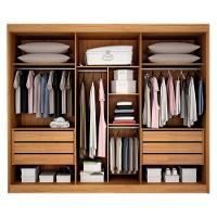 Guarda Roupa 6 Gavetas San Marino Premium Com 3 Espelhos Cinamomo – Leifer Móveis - 2