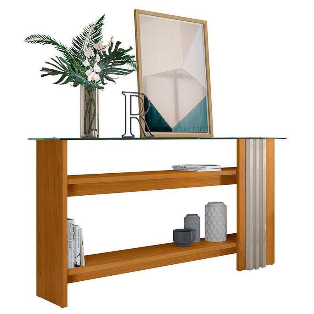 Rack Bancada Artur Com Aparador Frizz Cinamomo Off White - Madetec - 5