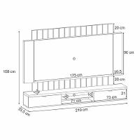 Home Suspenso Illusion 2.2 Off White Cinamomo - Hb Móveis - 4
