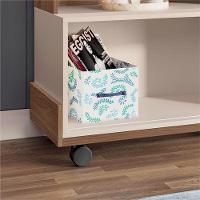 Rack Bancada Para Sala Graci 1.36 Castanho Off White – Hb Móveis - 3