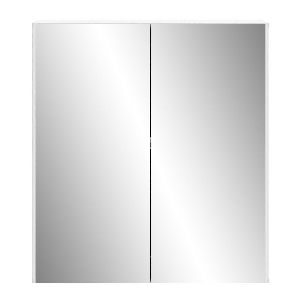 Sapateira 2 Portas Suspensa Com Espelho Nina Multimóveis V6011 Branca Branco - 2