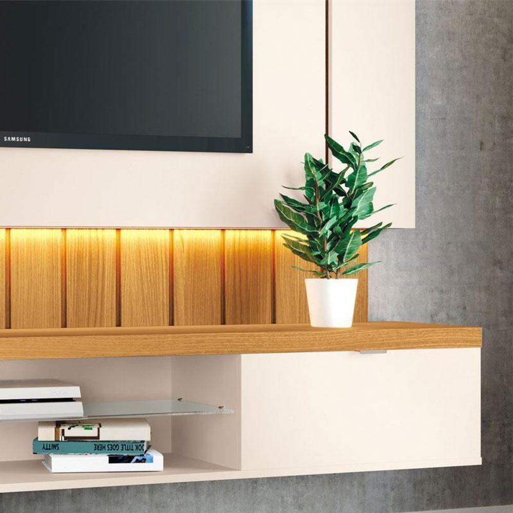 Home Suspenso Ambiente Illusion 1.8 Off White Cinamomo - Hb Móveis - 4