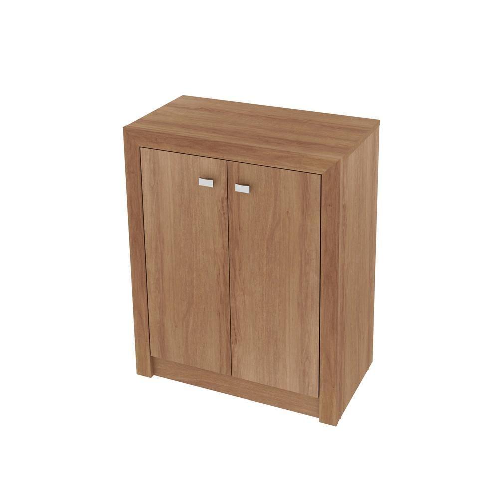 Balcão Escritório Com 2 Portas Multimóveis Vcr25013 Amendoa Amêndoa - 2