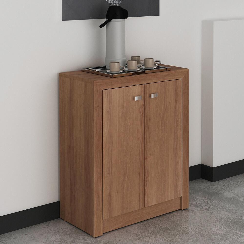 Balcão Escritório Com 2 Portas Multimóveis Vcr25013 Amendoa Amêndoa - 5