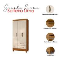 Guarda Roupa Solteiro Lima E Cômoda Ms913 Freijó Off White – Moval - 3