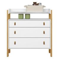 Cômoda Infantil Gaveteiro Com Nicho Fantasia Branco Acetinado - Qmovi - 3