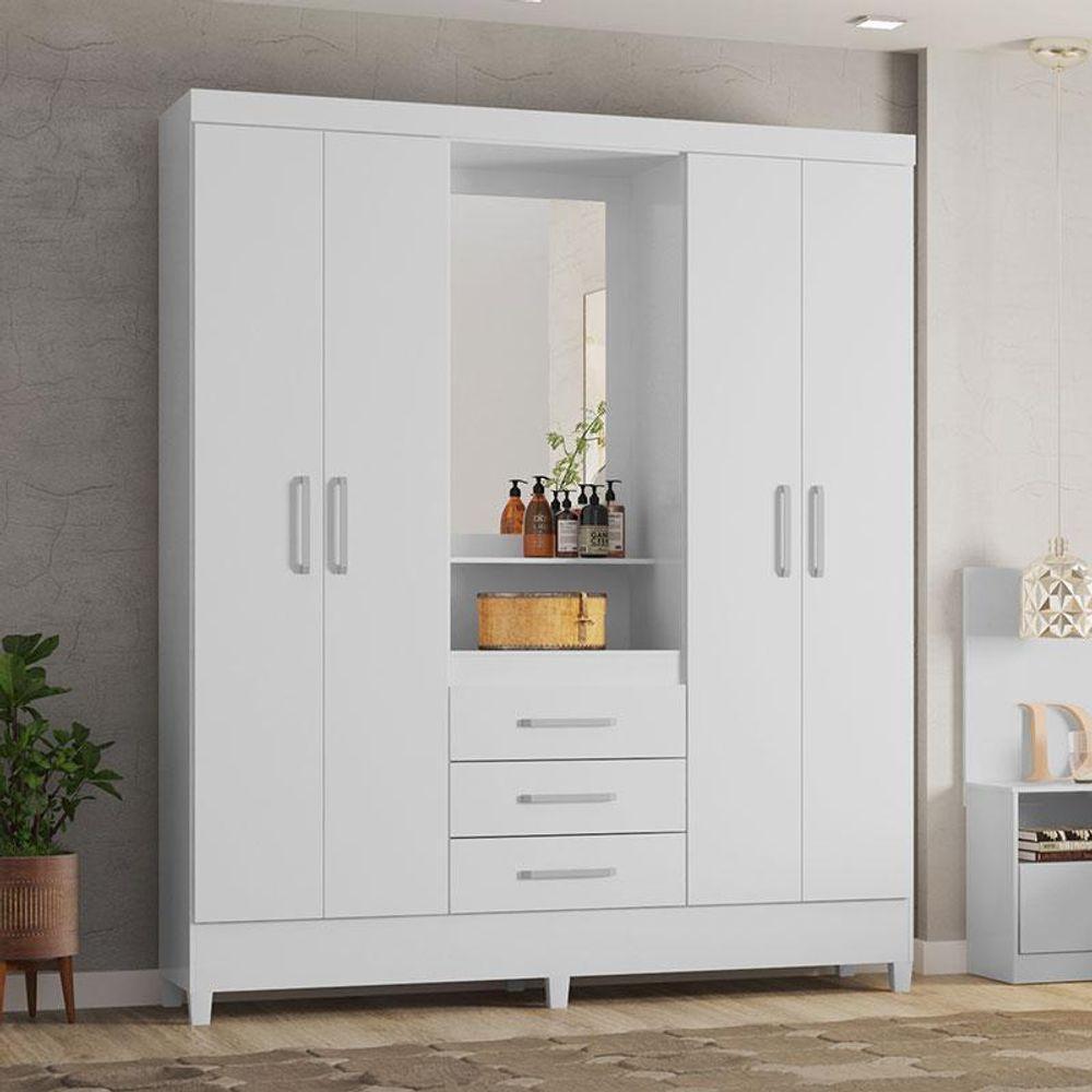 Guarda Roupa Infantil Capelinha Pérsia Branco Flex – Demóbile - 2