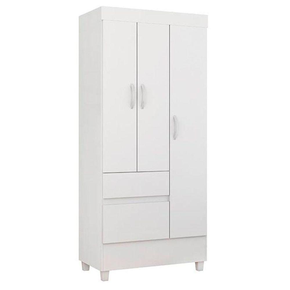 Guarda Roupa Infantil Wind E Armário Multiuso Elite Branco Brilho - Demóbile - 2