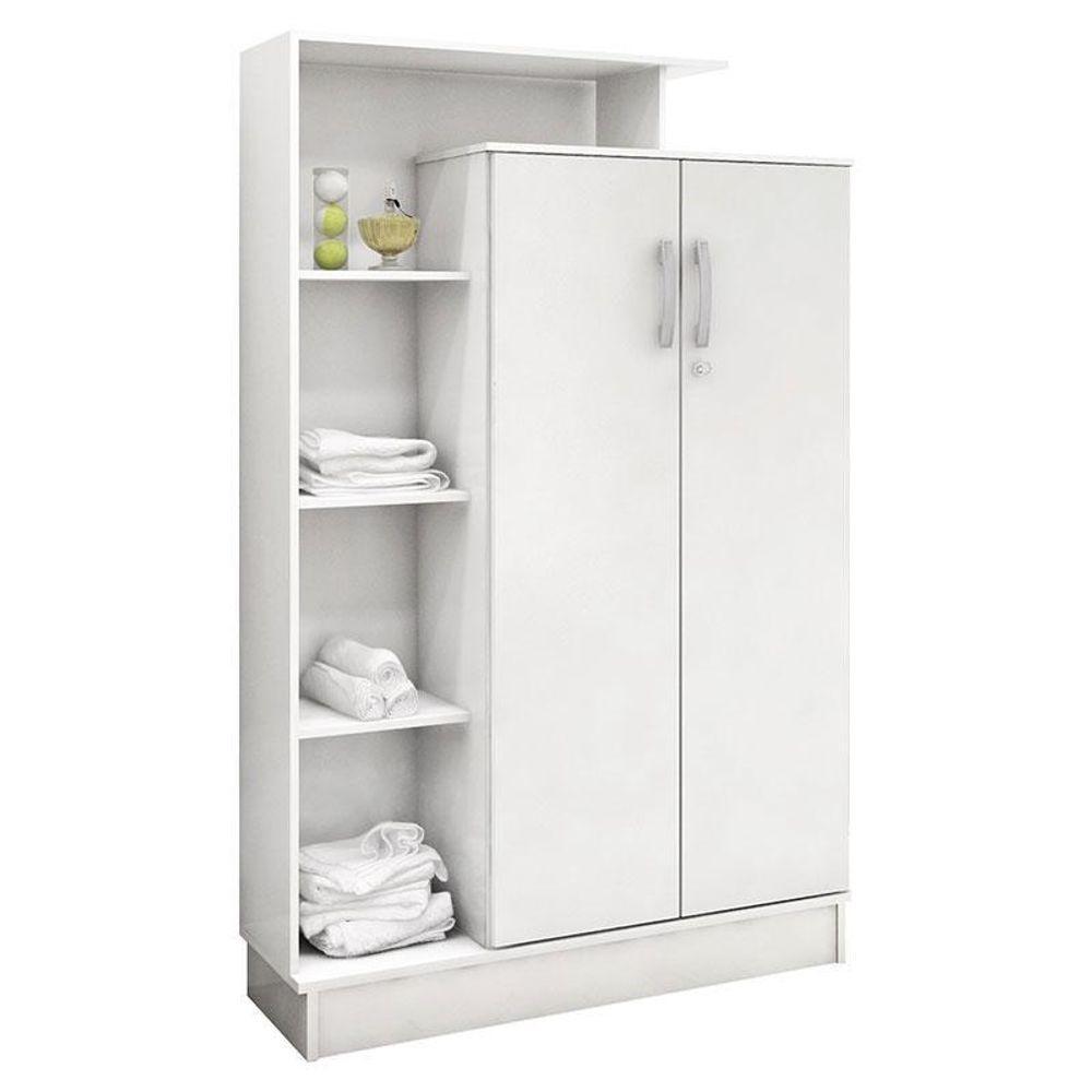 Guarda Roupa Infantil Wind E Armário Multiuso Elite Branco Brilho - Demóbile - 5