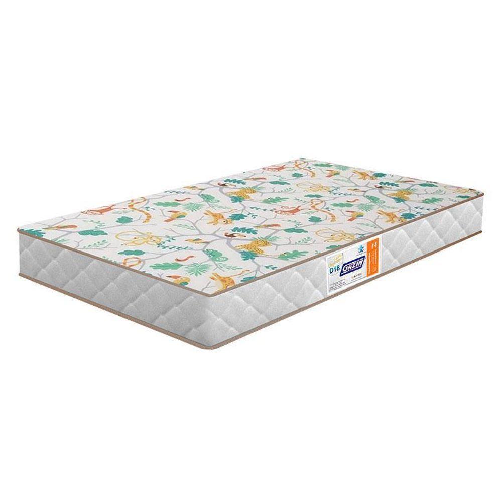 Berço Americano 4315 Guarda Roupa 4340 Q Encanto Slim Branco Acetinado Com Colchão Gazin - Qmovi - 6