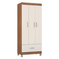 Guarda Roupa Solteiro Prince Amêndola Touch Off White – Demóbile - 1