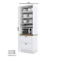Torre Quente 1 Forno Nova York Branco Hp Com Tampo Nature – Henn - 3